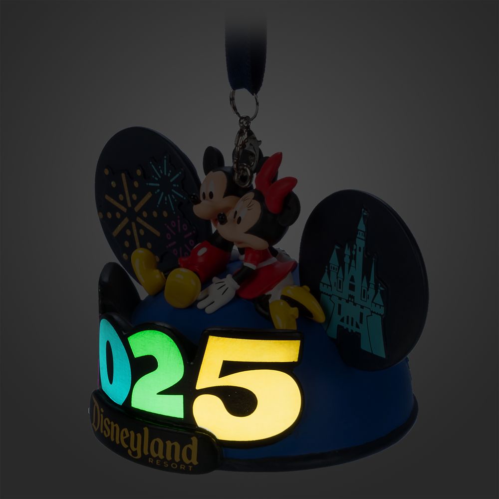 Mickey Mouse and Friends Light-Up Ear Hat Ornament - Disneyland 2025