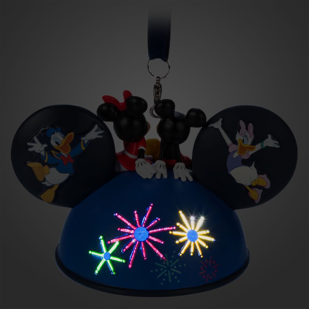 Mickey Mouse and Friends Light-Up Ear Hat Ornament - Disneyland 2025