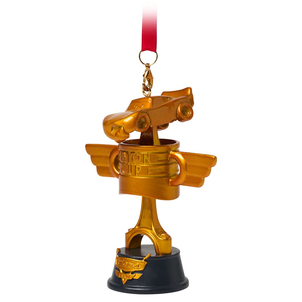 Lightning McQueen Piston Cup Trophy Sketchbook Ornament &ndash; Cars Land