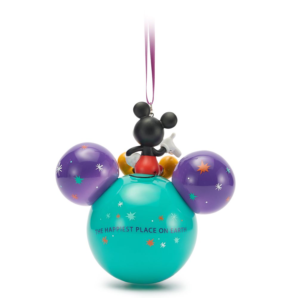 Mickey Mouse Icon Glass Ball Ornament &ndash;&nbsp;Disneyland 2026