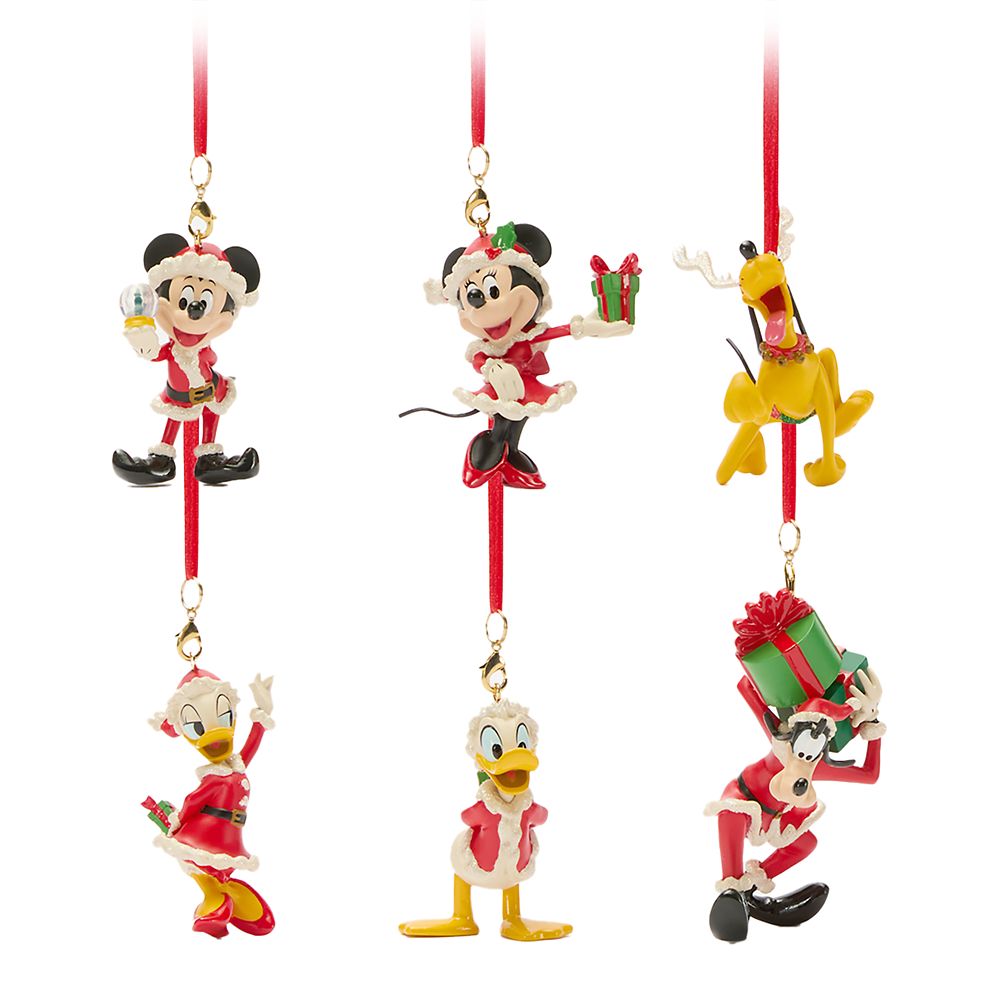 Santa Mickey Mouse and Friends Holiday Ornament Set Official shopDisney