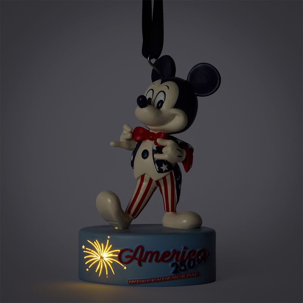 Mickey Mouse Americana Light-Up Figural Ornament