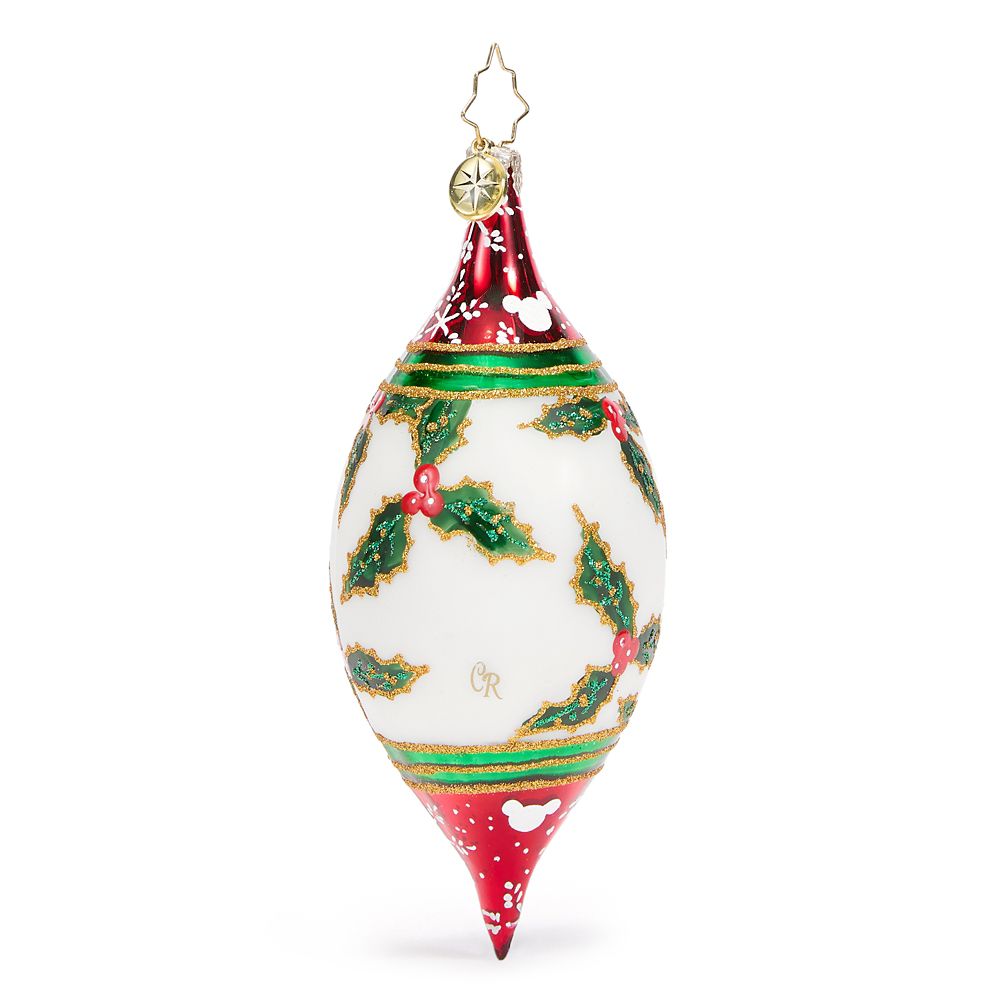 Mickey Mouse Icon Glass Droplet Ornament by Christopher Radko