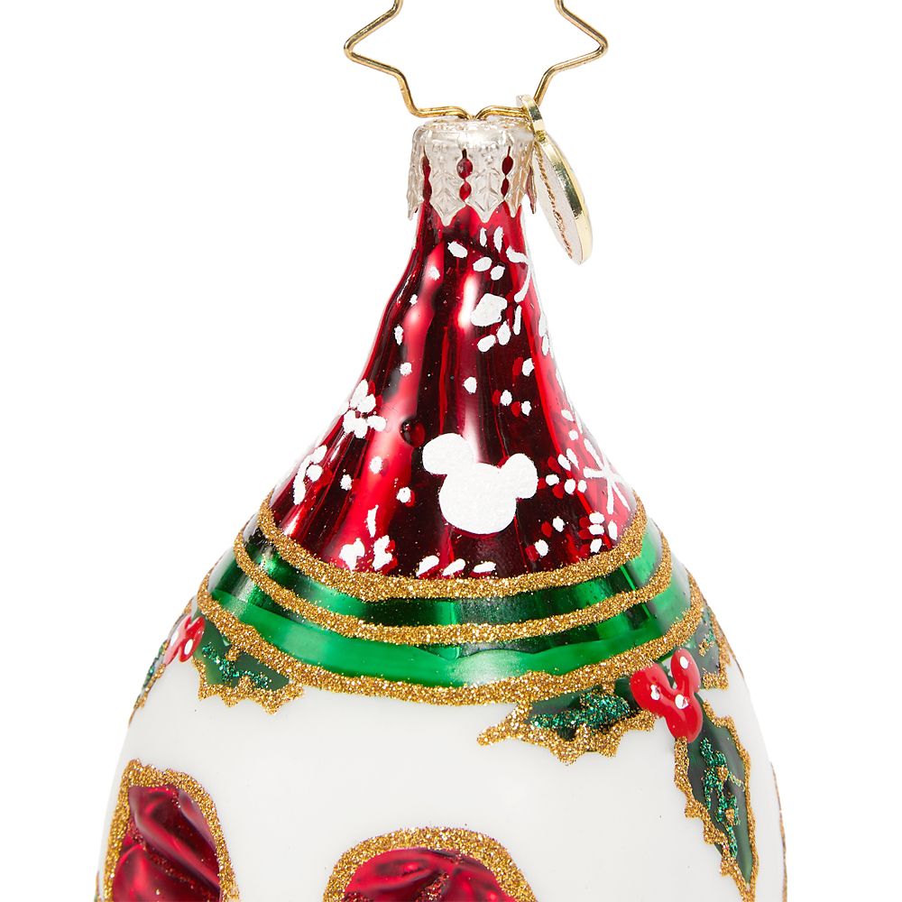 Mickey Mouse Icon Glass Droplet Ornament by Christopher Radko