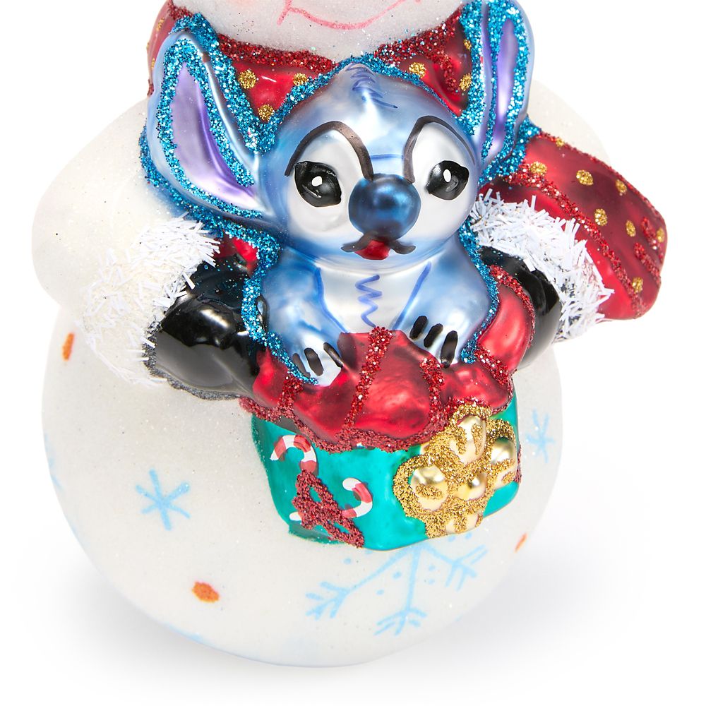 Stitch with Snowman Figural Glass Ornament by Christopher Radko
