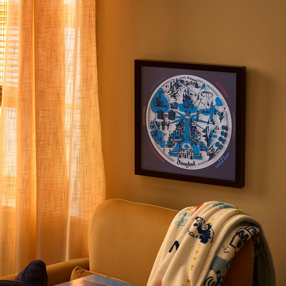 Disneyland 70th Anniversary Map Replica Wall Art