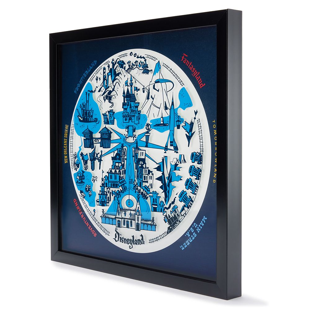 Disneyland 70th Anniversary Map Replica Wall Art