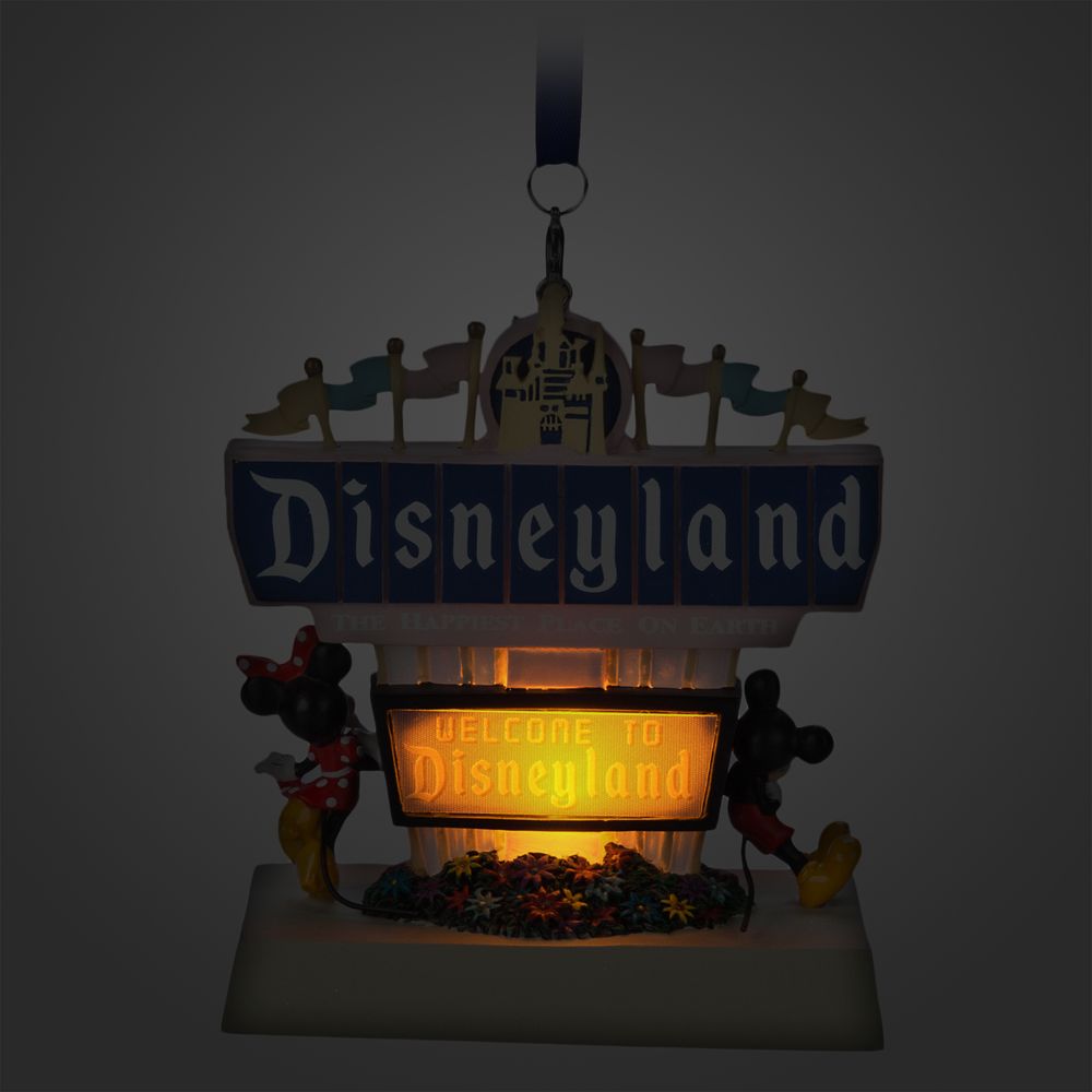 Disneyland Marquee Light-Up Living Magic Sketchbook Ornament