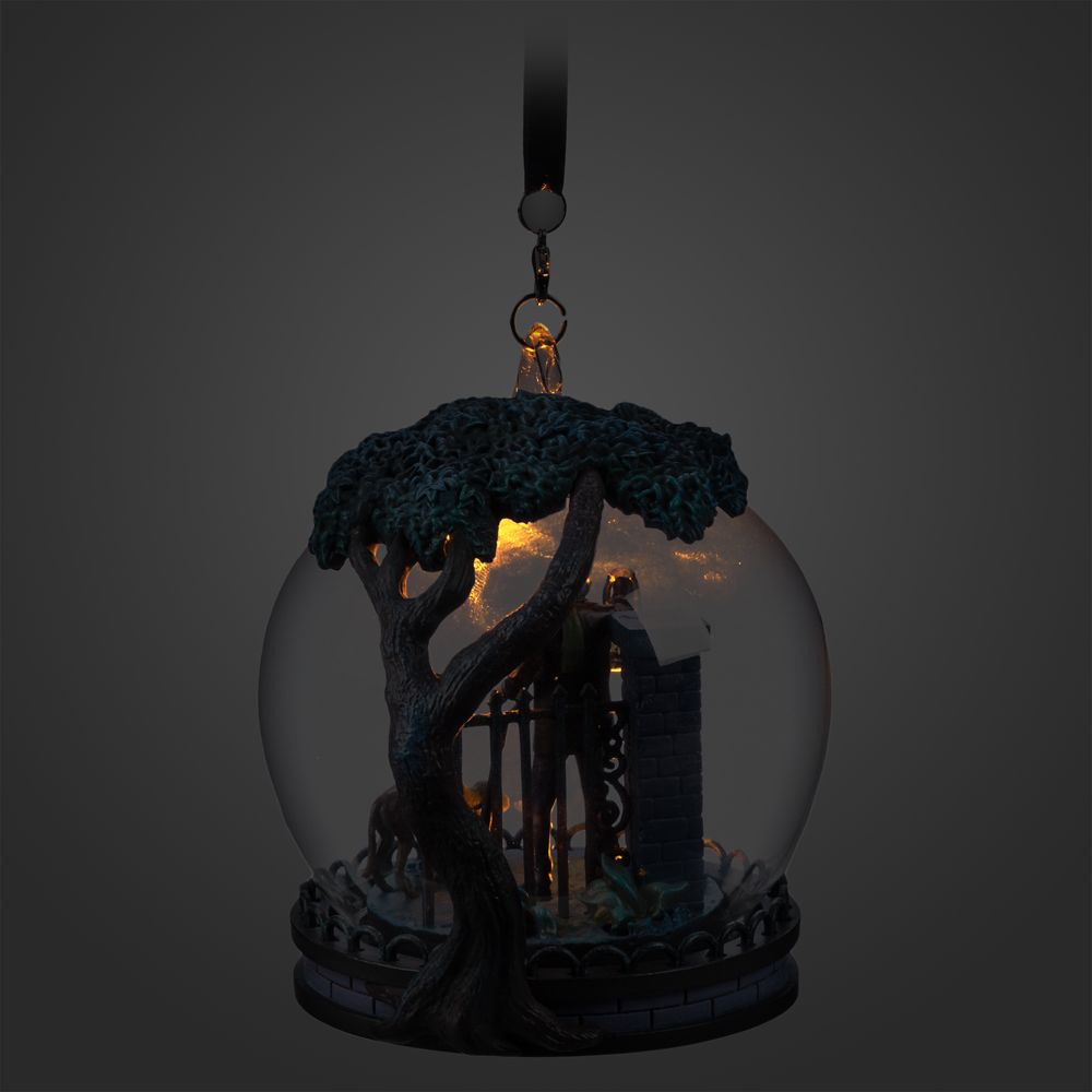 Caretaker and Dog Light-Up Living Magic Sketchbook Ornament &ndash; The Haunted Mansion