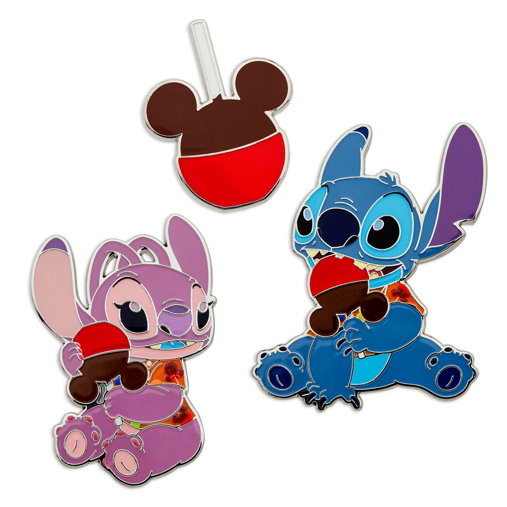 Stitch Attacks Snacks Pin Set  Candy Apple  September  Limited Release Official shopDisney