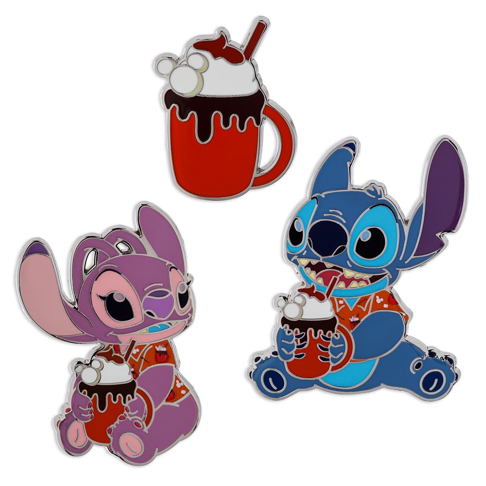 Stitch Attacks Snacks Pin Set  Hot Chocolate  December  Limited Release Official shopDisney