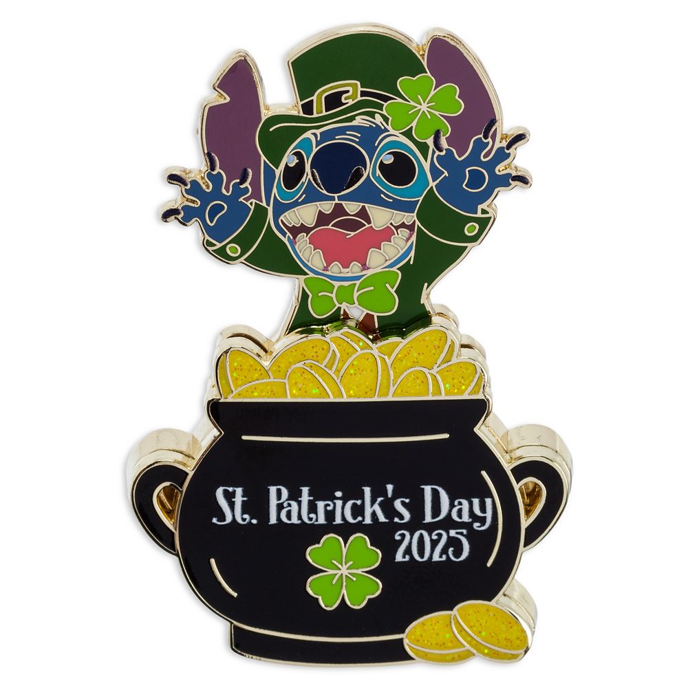 Stitch St. Patrick's Day 2025 Slider Pin – Lilo & Stitch – Limited ...