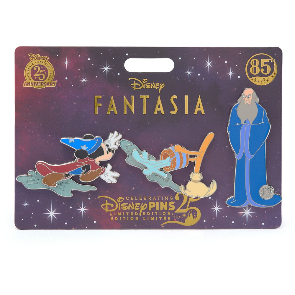 The Sorcerer's Apprentice Pin Set – Fantasia 85th Anniversary