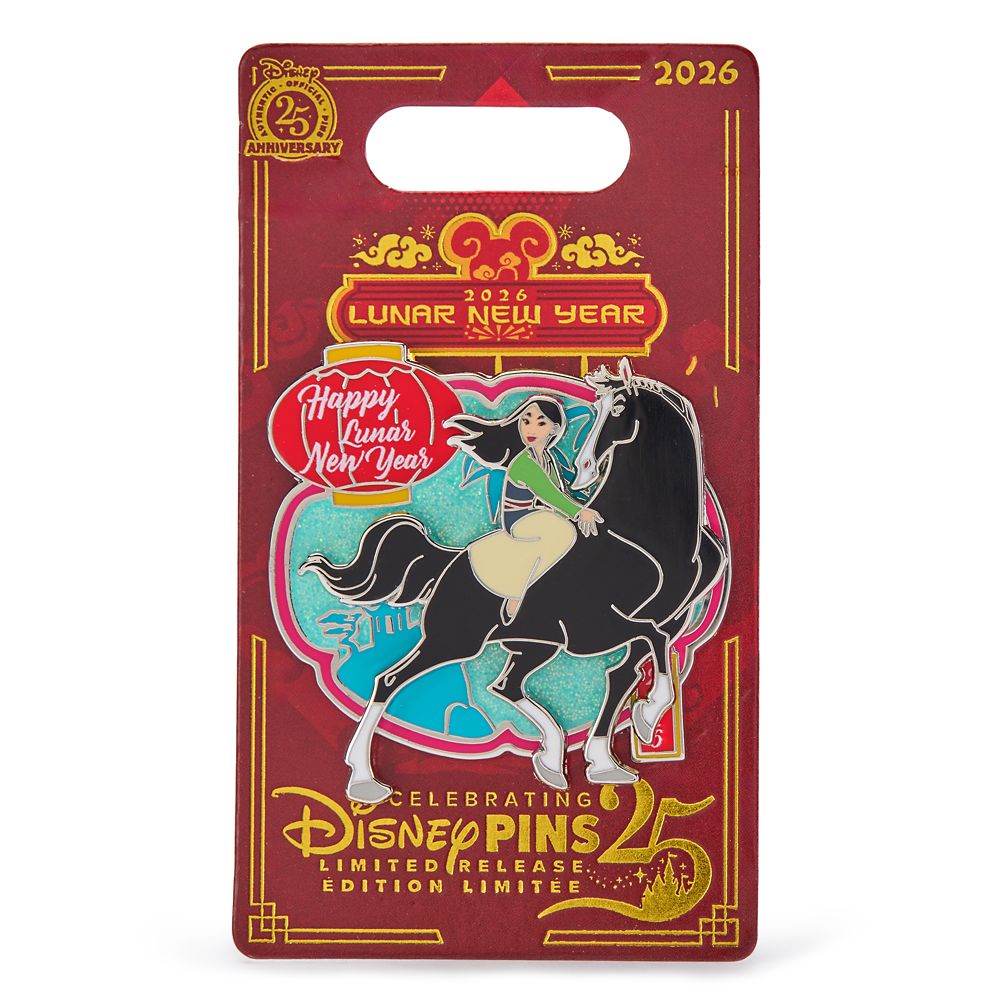 Mulan and Khan Lunar New Year 2026 Pin &ndash; Mulan &ndash; Limited Release