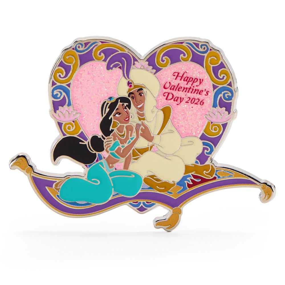 Aladdin and Jasmine Valentine's Day 2026 Pin &ndash; Limited Release