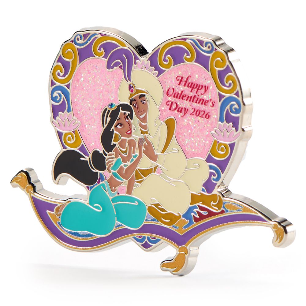 Aladdin and Jasmine Valentine's Day 2026 Pin &ndash; Limited Release