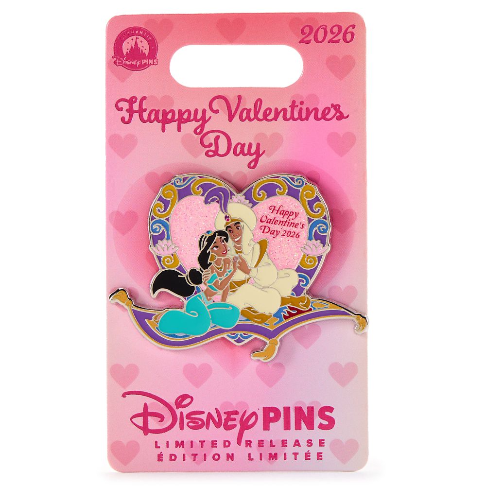 Aladdin and Jasmine Valentine's Day 2026 Pin &ndash; Limited Release