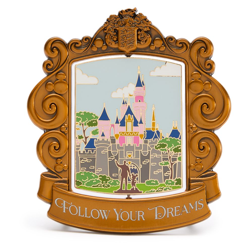 Sleeping Beauty Castle and Cinderella Castle Spinning Mini Jumbo Pin &ndash; Disney Artist Collection by Jes Willis &ndash; Limited Edition