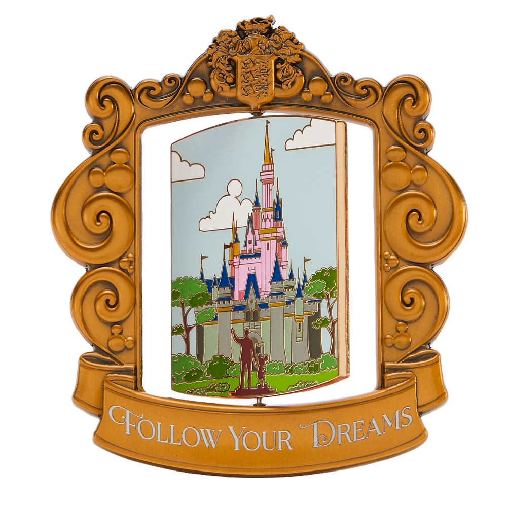 Sleeping Beauty Castle and Cinderella Castle Spinning Mini Jumbo Pin &ndash; Disney Artist Collection by Jes Willis &ndash; Limited Edition