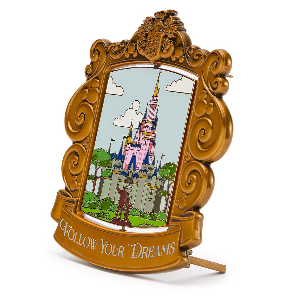 Sleeping Beauty Castle and Cinderella Castle Spinning Mini Jumbo Pin &ndash; Disney Artist Collection by Jes Willis &ndash; Limited Edition