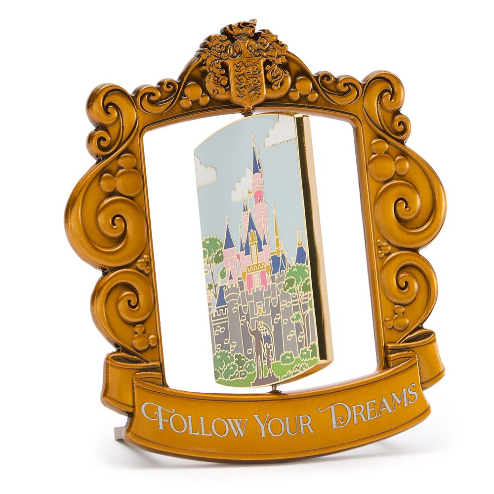 Sleeping Beauty Castle and Cinderella Castle Spinning Mini Jumbo Pin &ndash; Disney Artist Collection by Jes Willis &ndash; Limited Edition