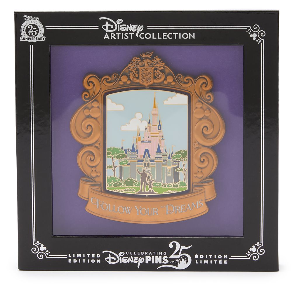 Sleeping Beauty Castle and Cinderella Castle Spinning Mini Jumbo Pin &ndash; Disney Artist Collection by Jes Willis &ndash; Limited Edition