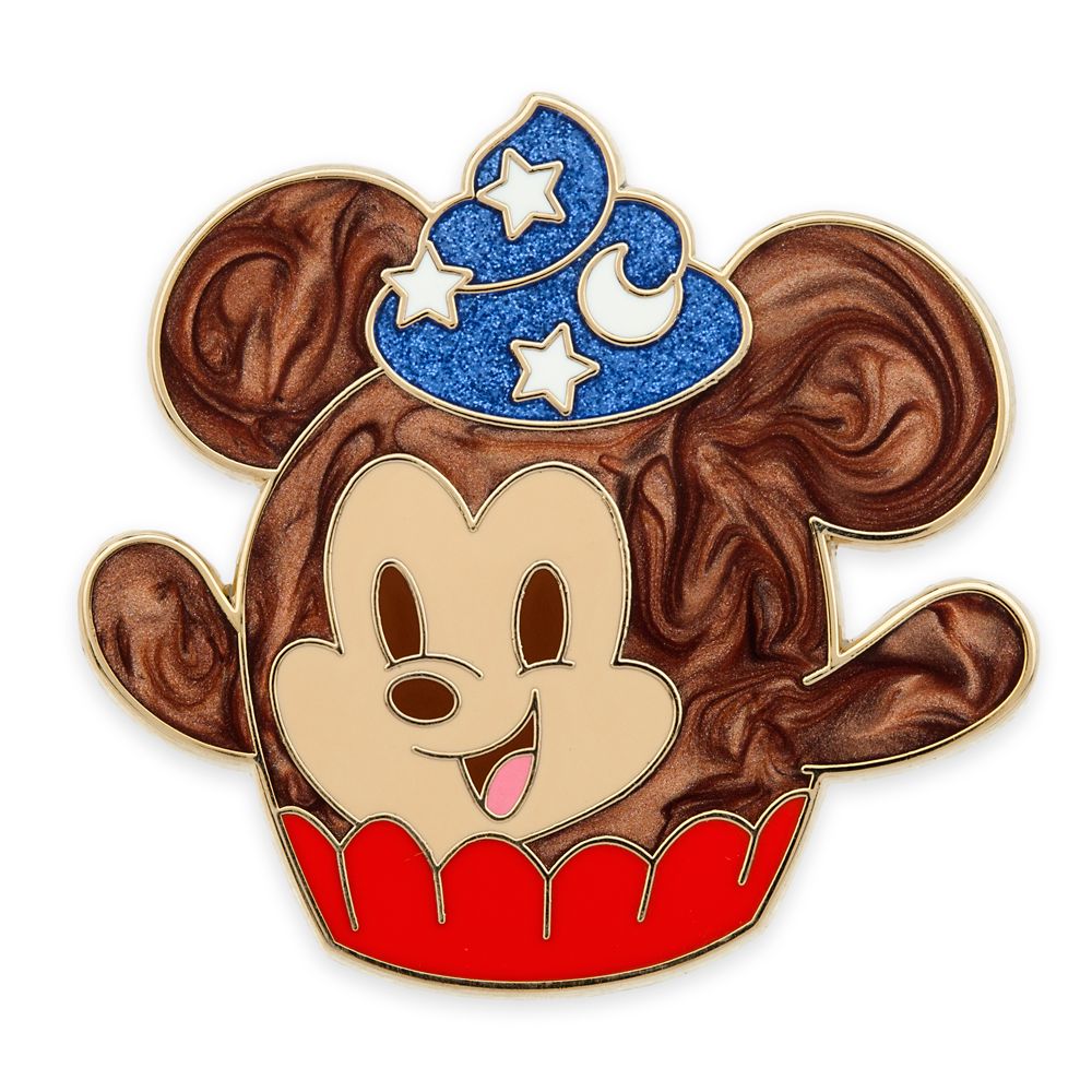 Sorcerer Mickey Mouse Chocolate Mousse Cupcake Disney Munchlings Pin – Fantasia – Limited Edition