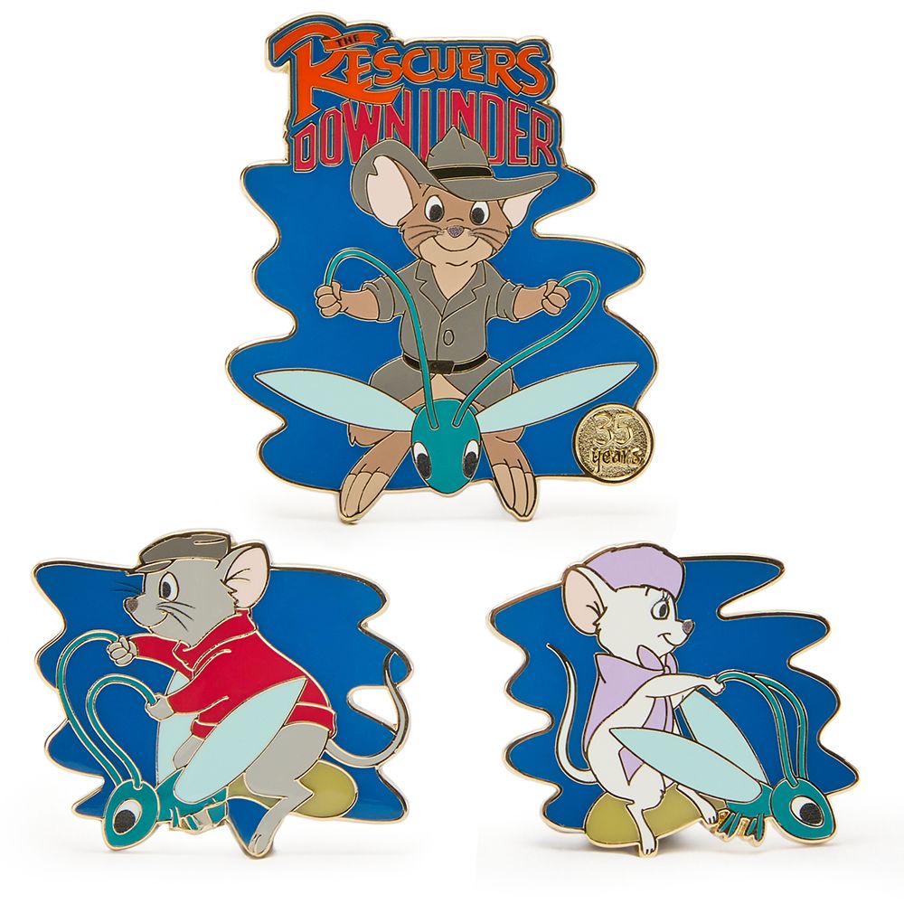 The Rescuers Down Under 35th Anniversary Pin Set – Limited Edition