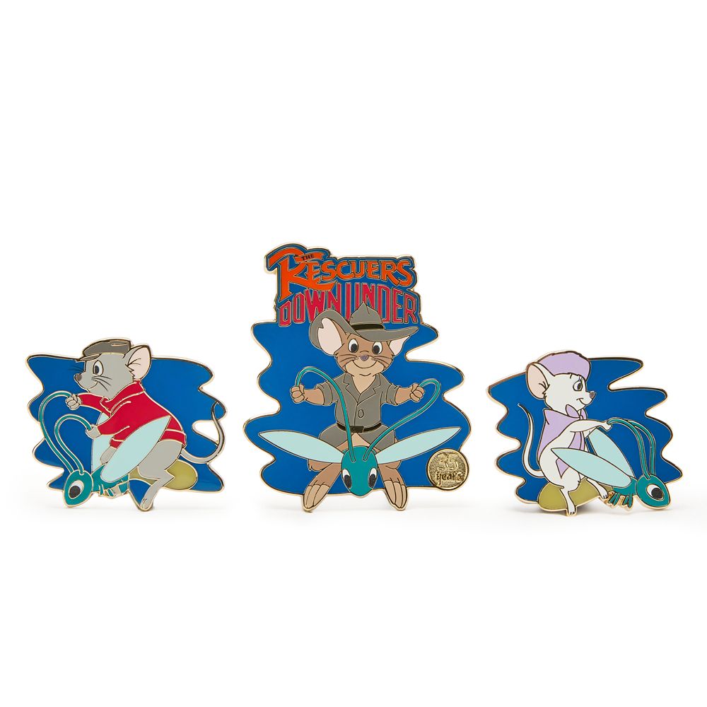 The Rescuers Down Under 35th Anniversary Pin Set &ndash; Limited Edition