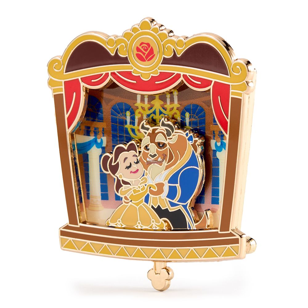 Beauty and the Beast Slider Pin &ndash; Disney Magical Theater &ndash; Limited Edition