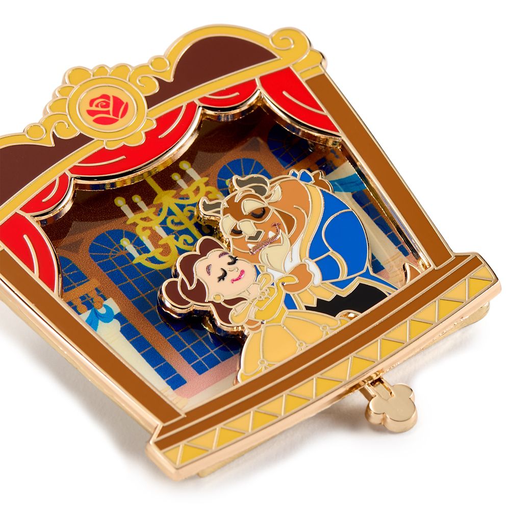 Beauty and the Beast Slider Pin &ndash; Disney Magical Theater &ndash; Limited Edition