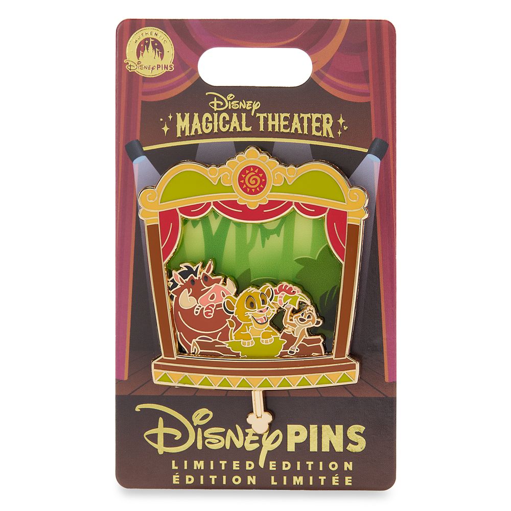 Simba, Timon and Pumbaa Slider Pin &ndash; The Lion King &ndash; Disney Magical Theater &ndash; Limited Edition