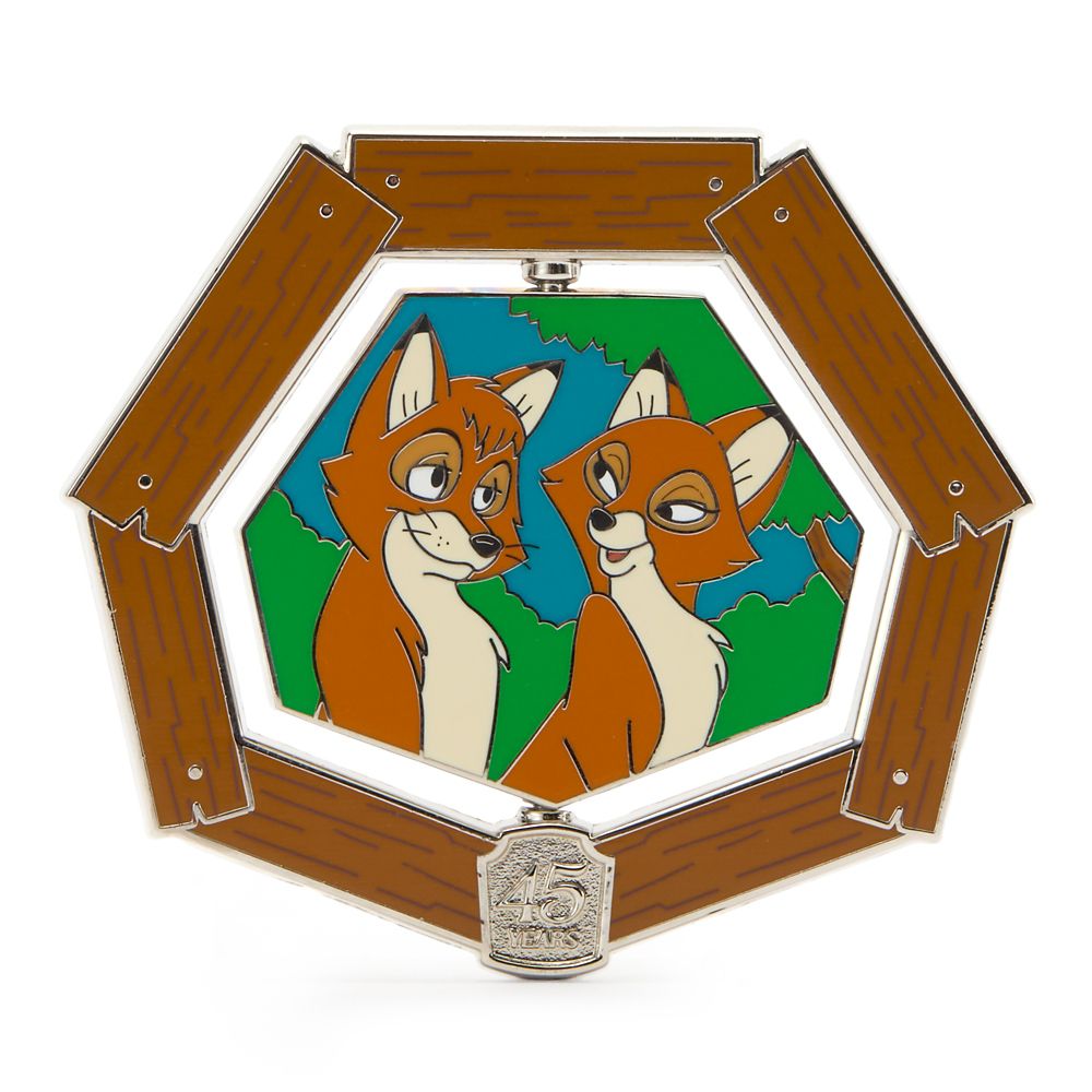 The Fox and the Hound 45th Anniversary Spinner Pin &ndash; Limited Release
