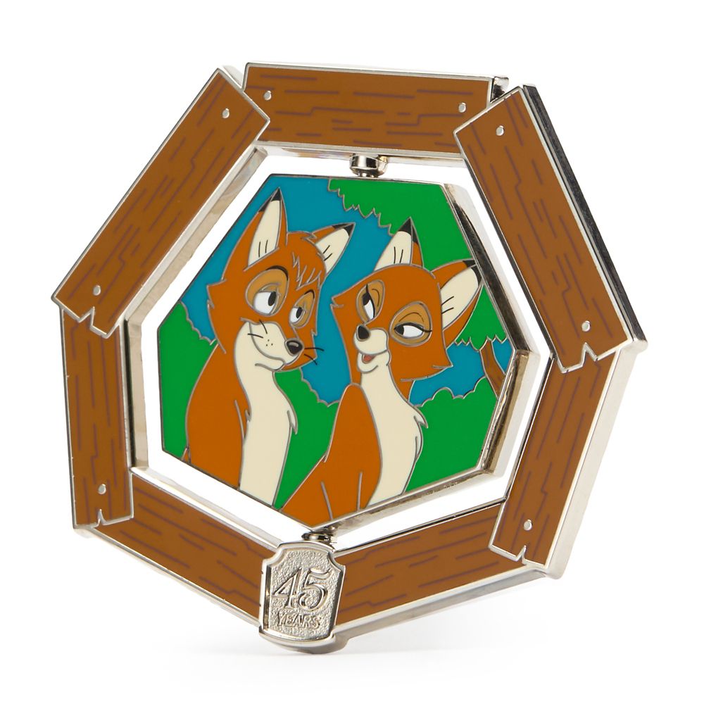The Fox and the Hound 45th Anniversary Spinner Pin &ndash; Limited Release