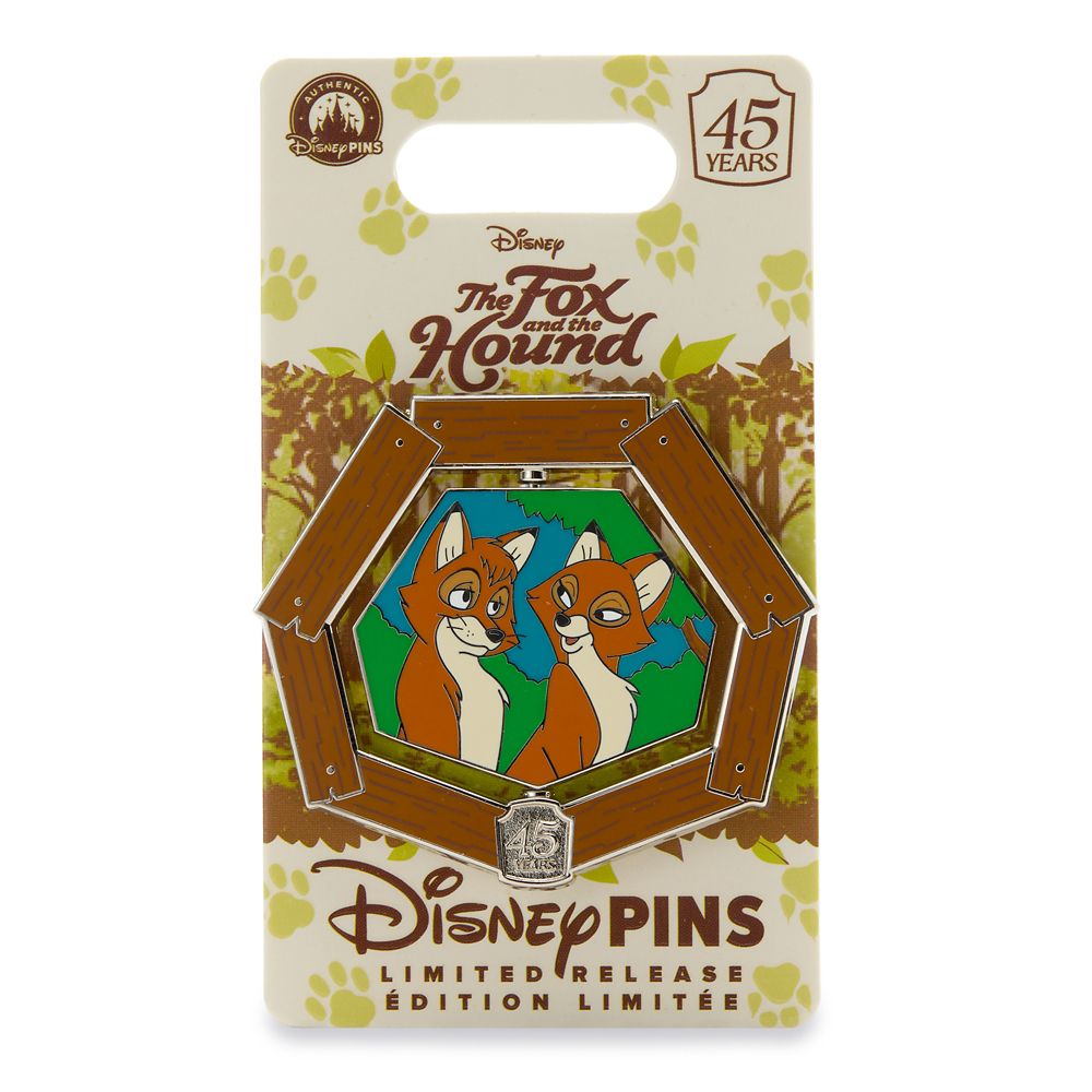 The Fox and the Hound 45th Anniversary Spinner Pin &ndash; Limited Release