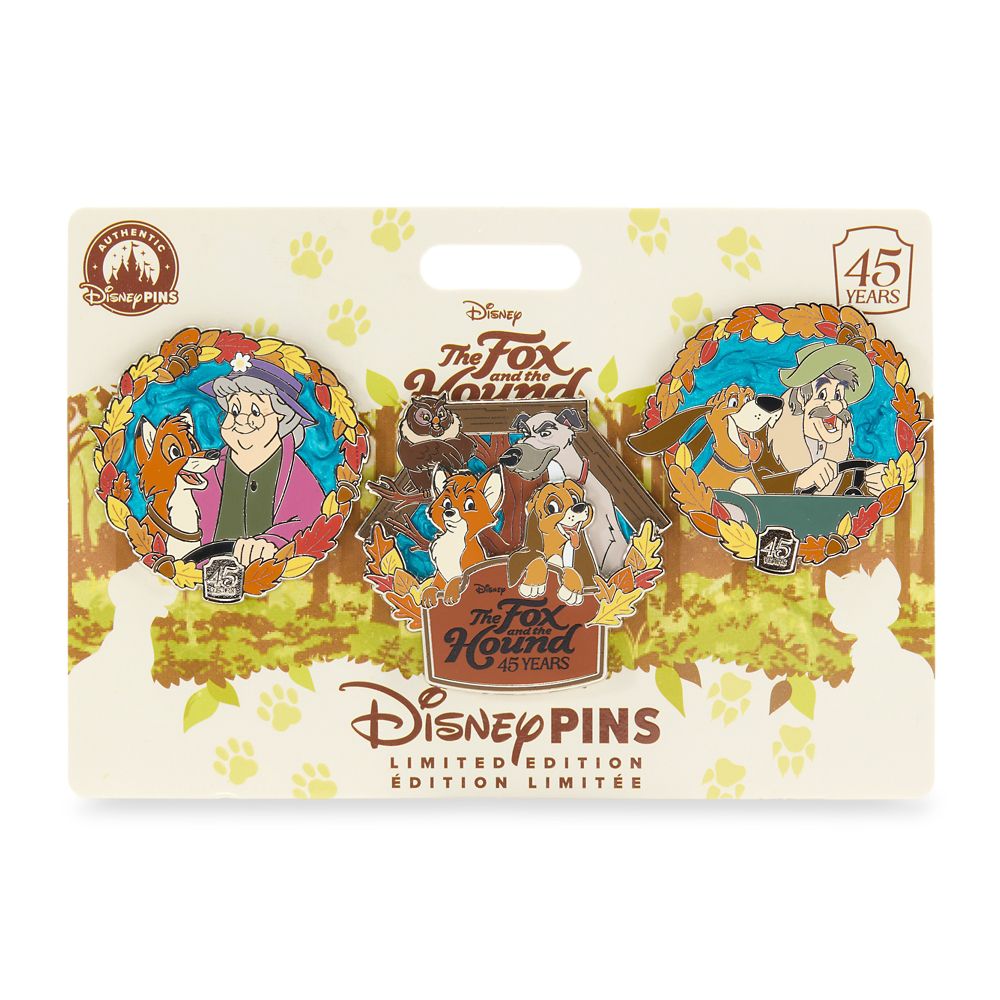 The Fox and the Hound 45th Anniversary Pin Set &ndash; Limited Edition