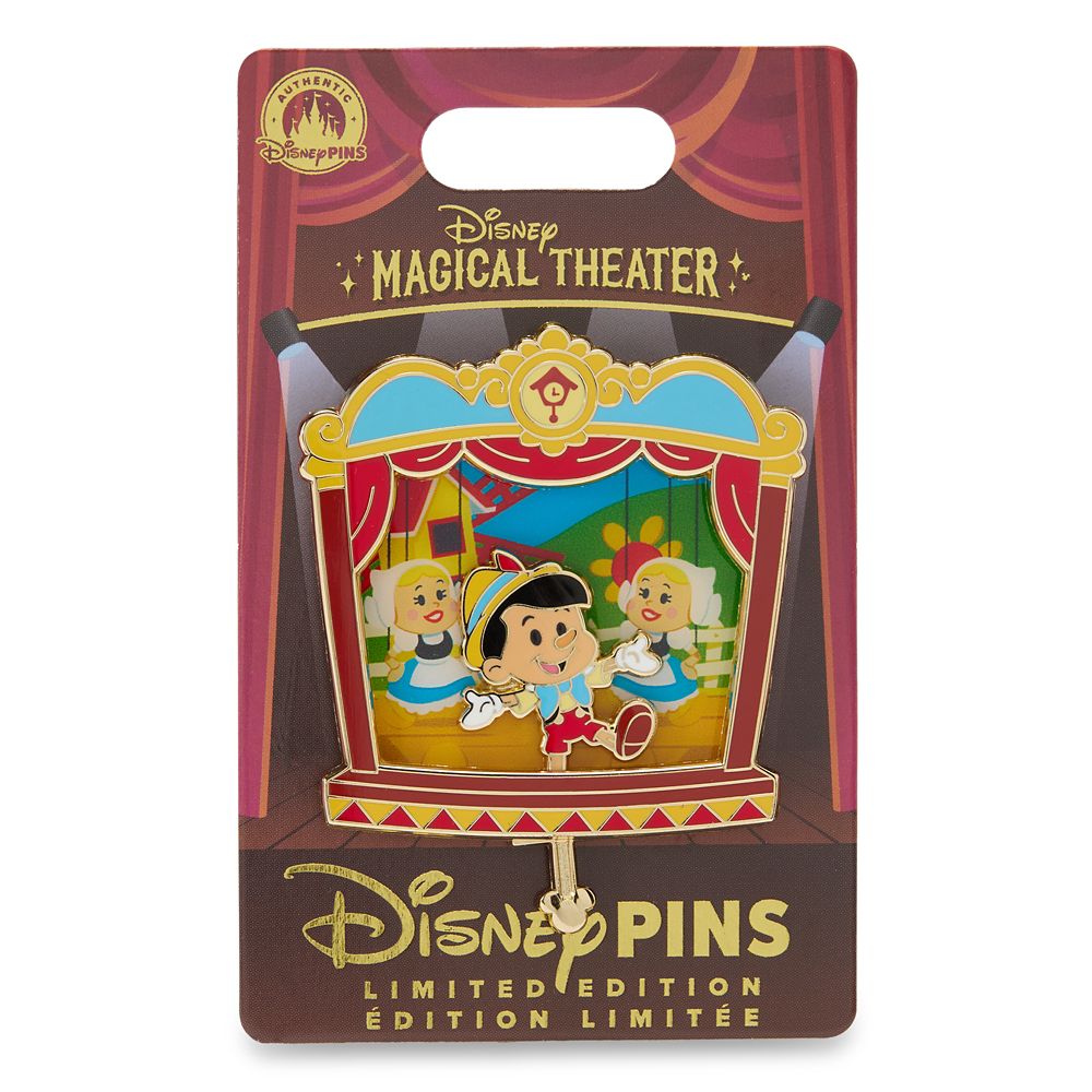 Pinocchio Slider Pin &ndash; Disney Magical Theater &ndash; Limited Edition