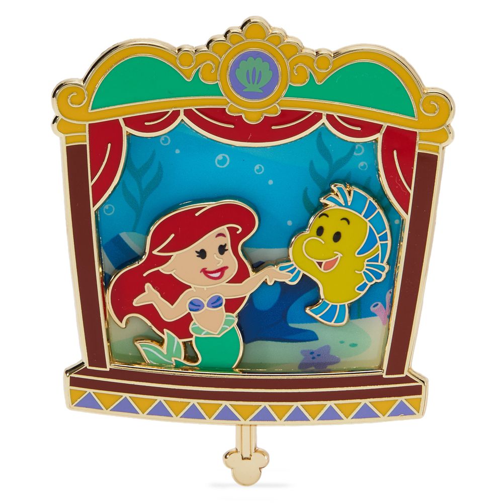 Ariel and Flounder Slider Pin &ndash; The Little Mermaid &ndash; Disney Magical Theater &ndash; Limited Edition