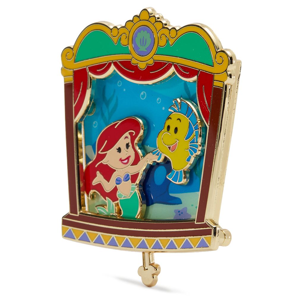 Ariel and Flounder Slider Pin &ndash; The Little Mermaid &ndash; Disney Magical Theater &ndash; Limited Edition