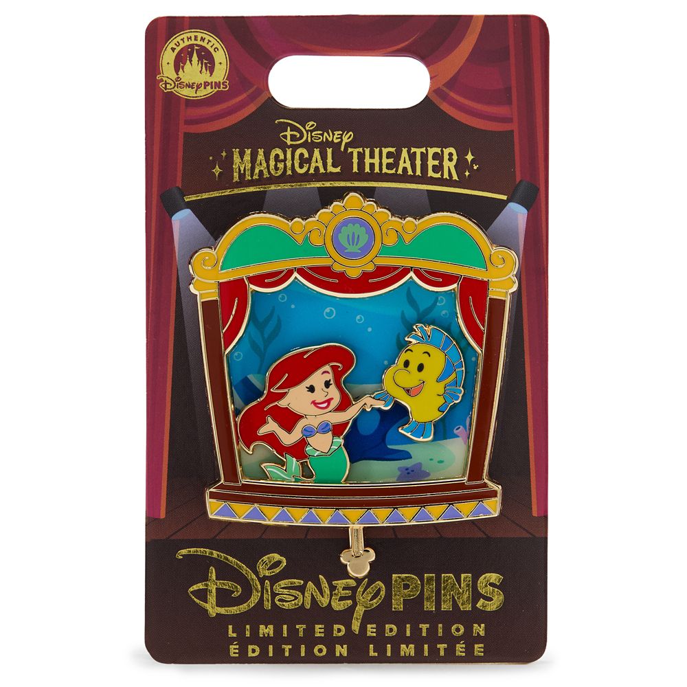 Ariel and Flounder Slider Pin &ndash; The Little Mermaid &ndash; Disney Magical Theater &ndash; Limited Edition