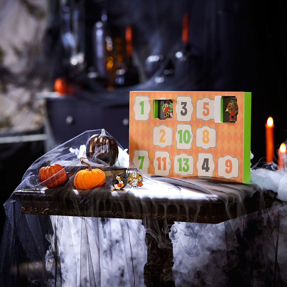 Mickey Mouse and Friends 13-Day Halloween Countdown Calendar Mystery Pin Set &ndash; Limited Edition