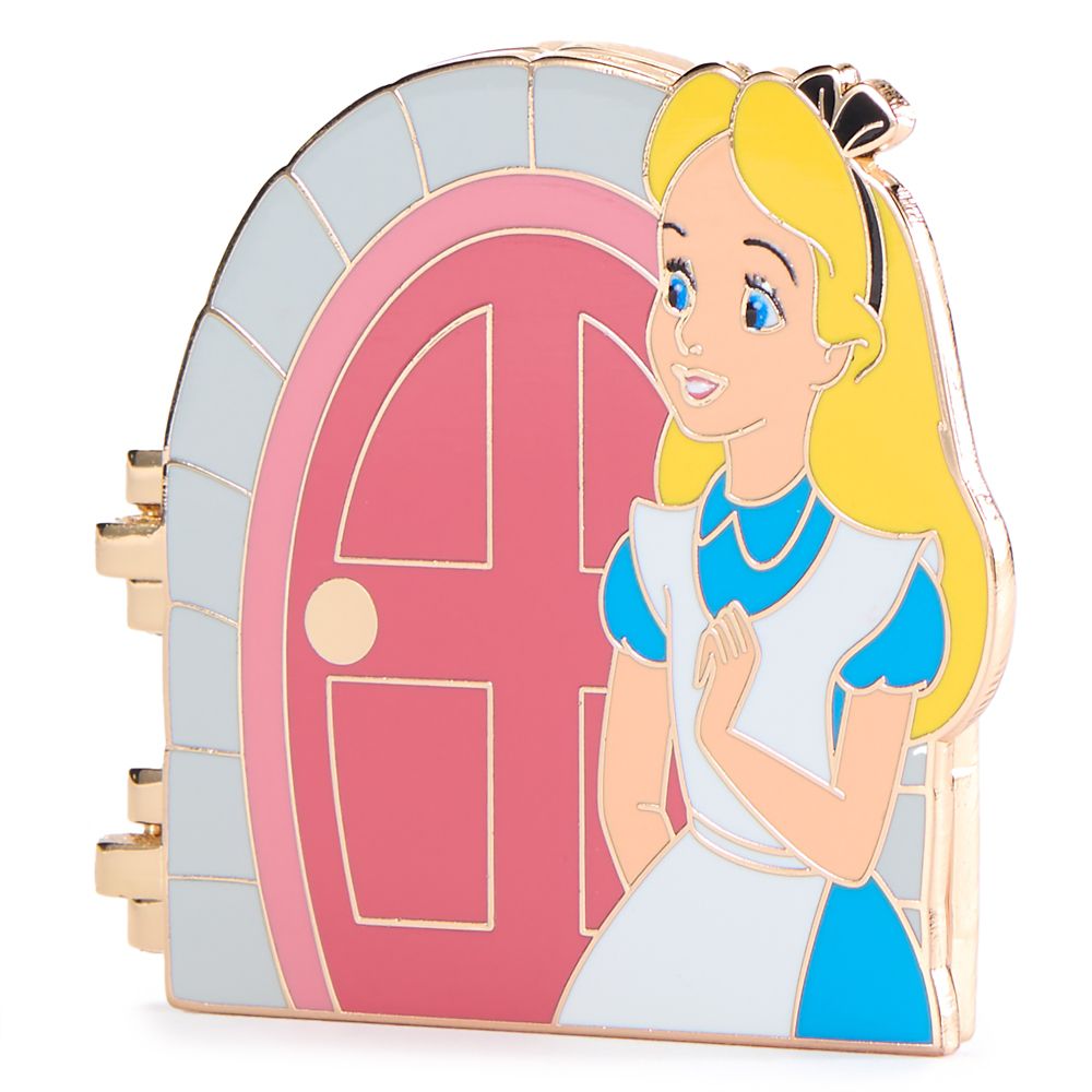 Alice and White Rabbit Hinged Pin - Alice in Wonderland - Disney Enchanted Doors - Limited Edition