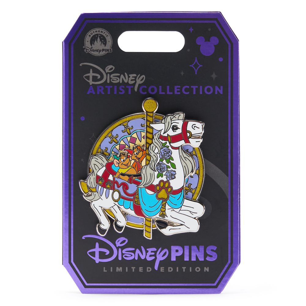 Jaq and Gus on Carrousel Horse &ndash; Cinderella &ndash; Disney Artist Collection by Maria Stuckey and Kate Dykstra  &ndash; Limited Edition