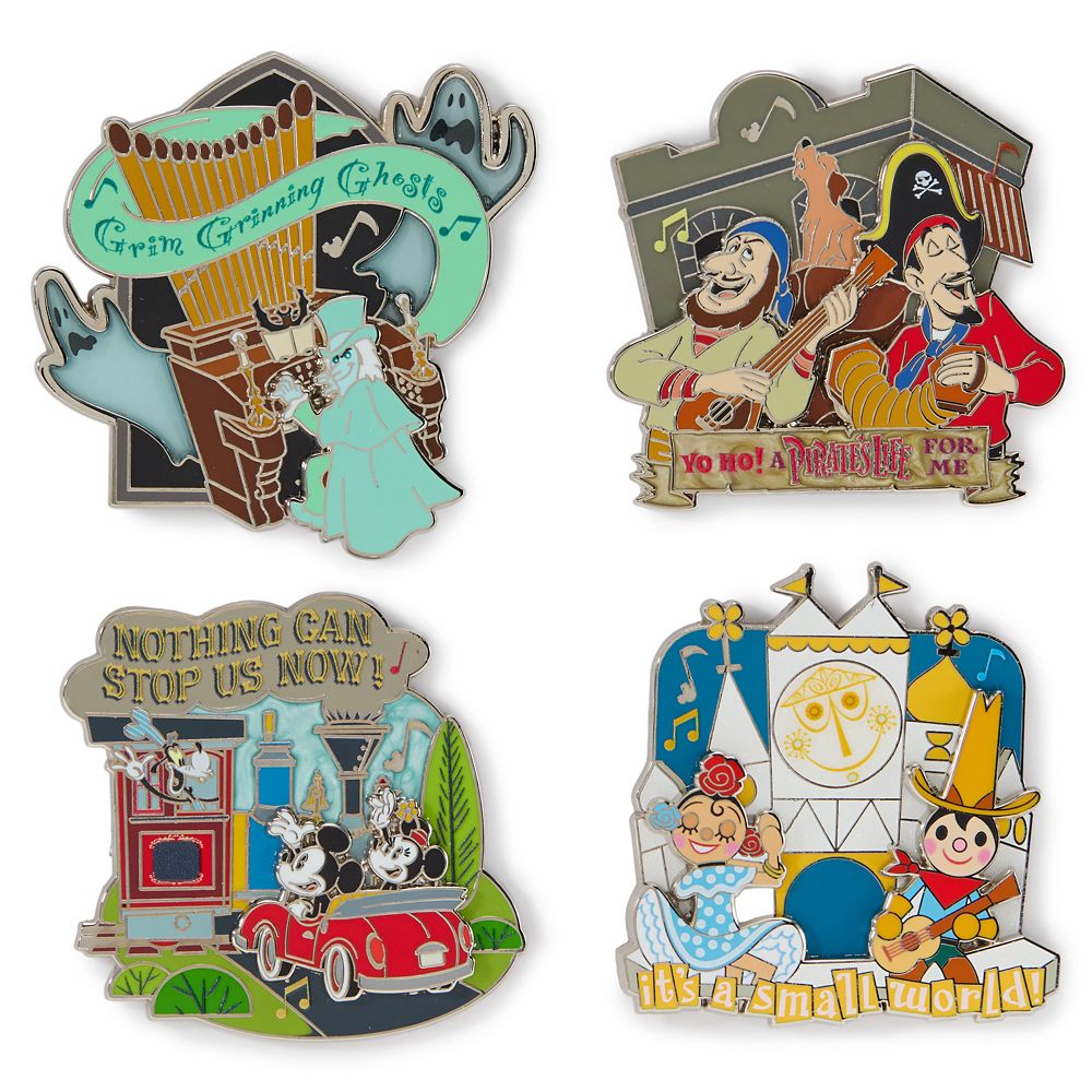 Disney Attractions Songs Pin Set &ndash; Disney Artist Collection by Robert Schilling and Jason Peltz &ndash; Limited Edition