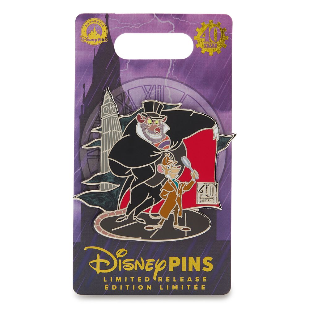 The Great Mouse Detective 40th Anniversary Pin &ndash; Limited Edition