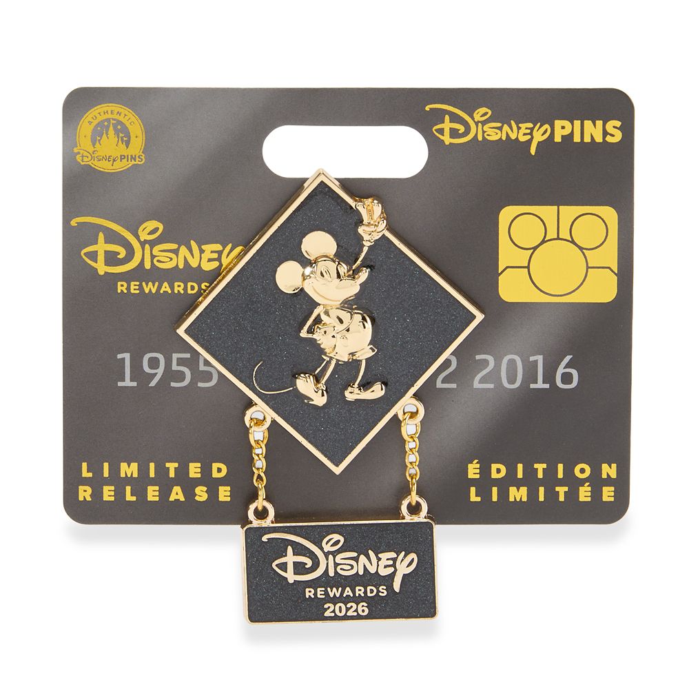 Mickey Mouse Dangler Pin &ndash; Disney Rewards 2026 &ndash; Disney&reg; Visa&reg; Cardmember Exclusive &ndash; Limited Release