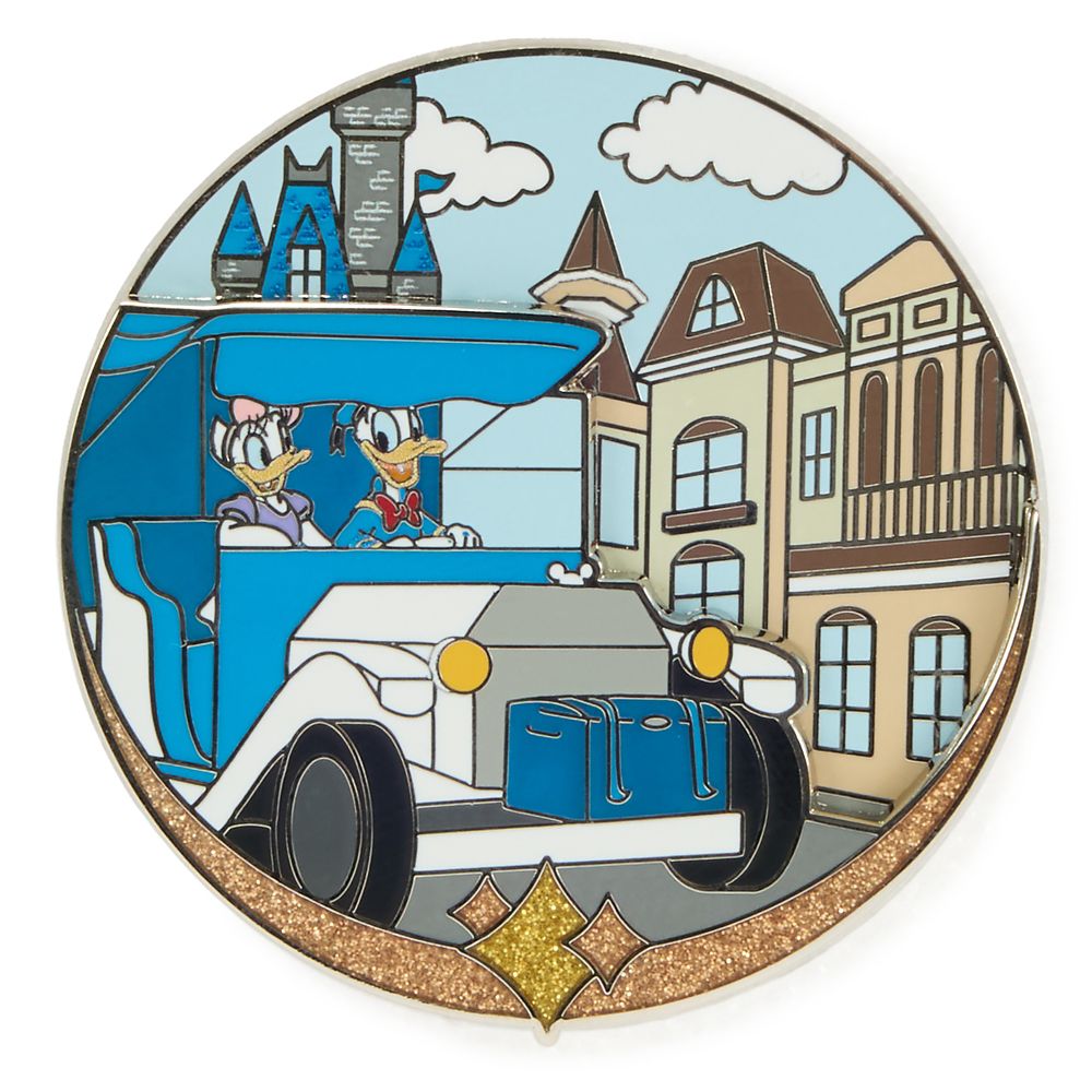 Donald and Daisy Duck on Main Street U.S.A. Pin &ndash; Disney Artist Collection by Jes Willis and Pati Pereira &ndash; Limited Edition