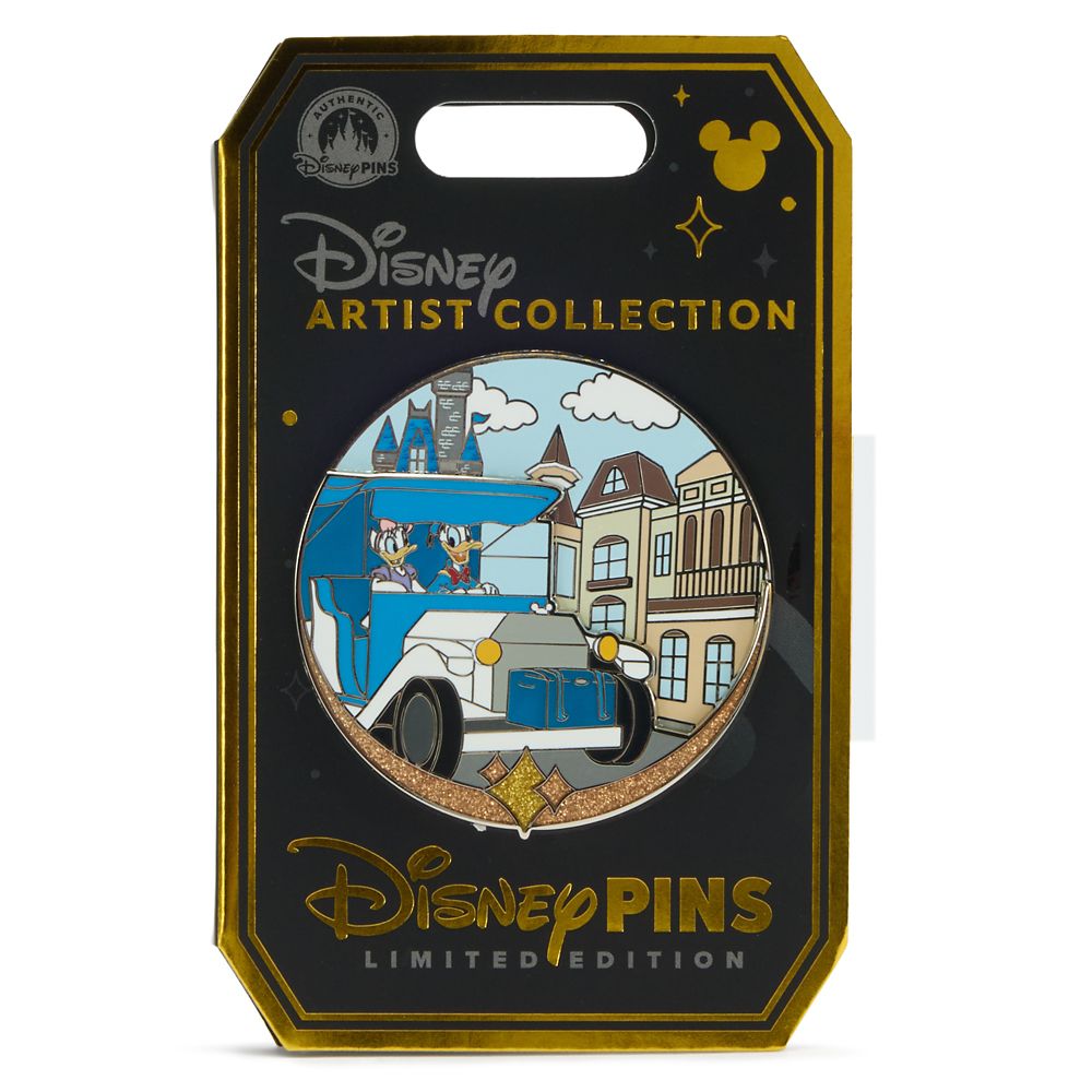 Donald and Daisy Duck on Main Street U.S.A. Pin &ndash; Disney Artist Collection by Jes Willis and Pati Pereira &ndash; Limited Edition