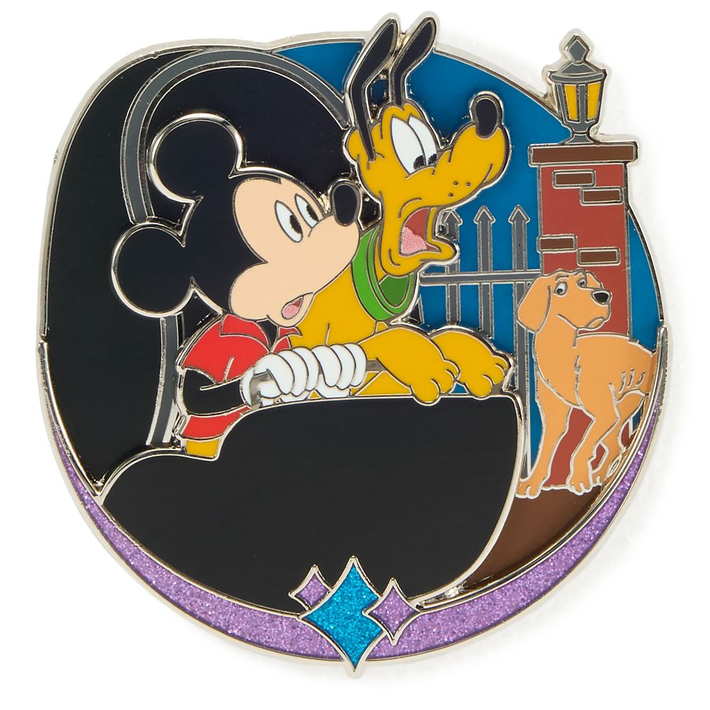 Mickey Mouse and Pluto in The Haunted Mansion Pin &ndash; Disney Artist Collection by Jes Willis and Pati Pereira &ndash; Limited Edition