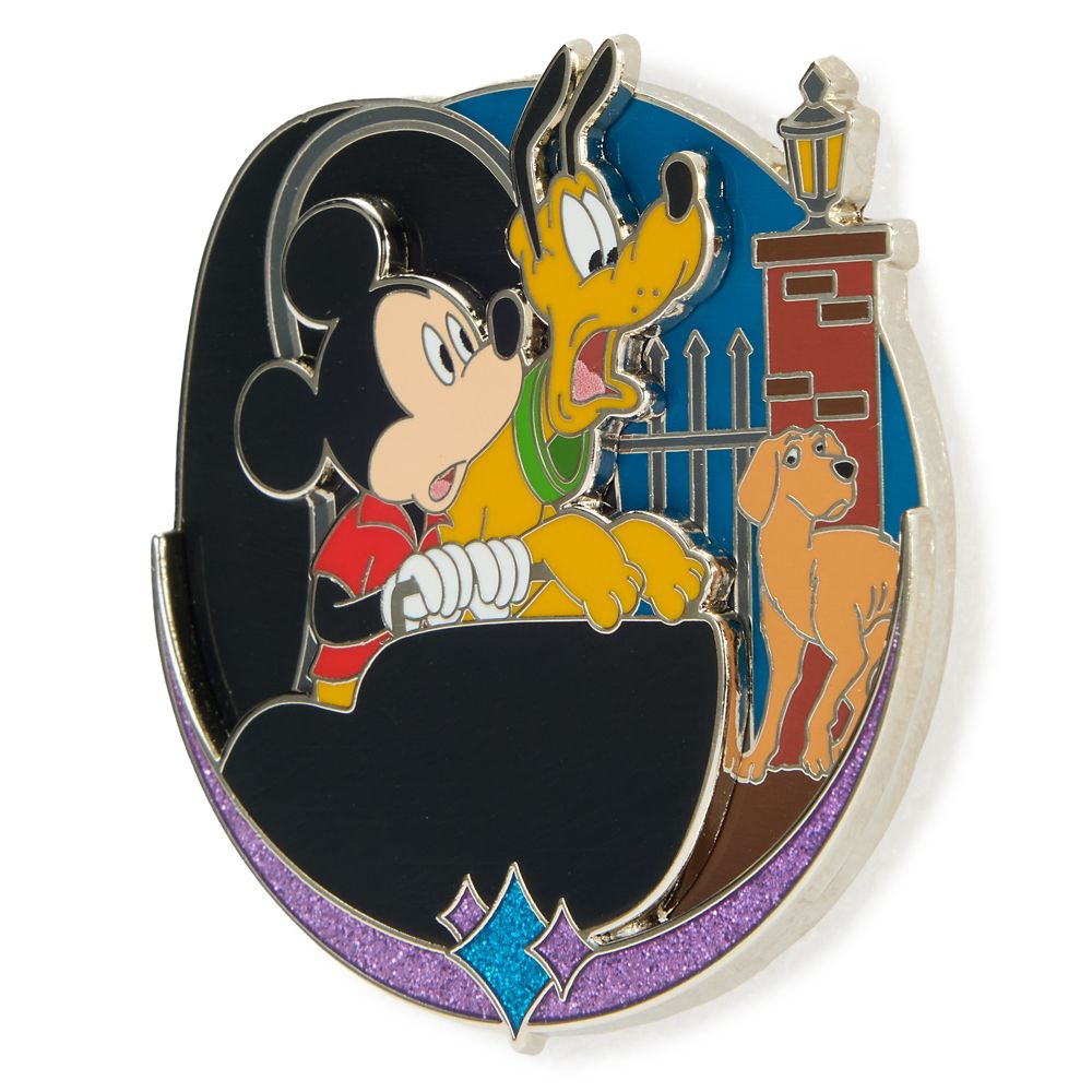 Mickey Mouse and Pluto in The Haunted Mansion Pin &ndash; Disney Artist Collection by Jes Willis and Pati Pereira &ndash; Limited Edition